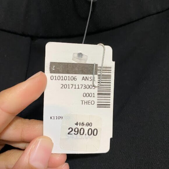 Theory Treeca Pull On Women's Black Pants Size 4 NWT - Picture 7 of 11